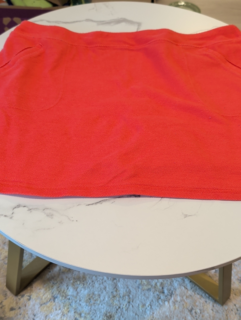 HELLO SATURDAY TALBOTS  Pre-Owned Size XL Red Knit Skort  With Pockets